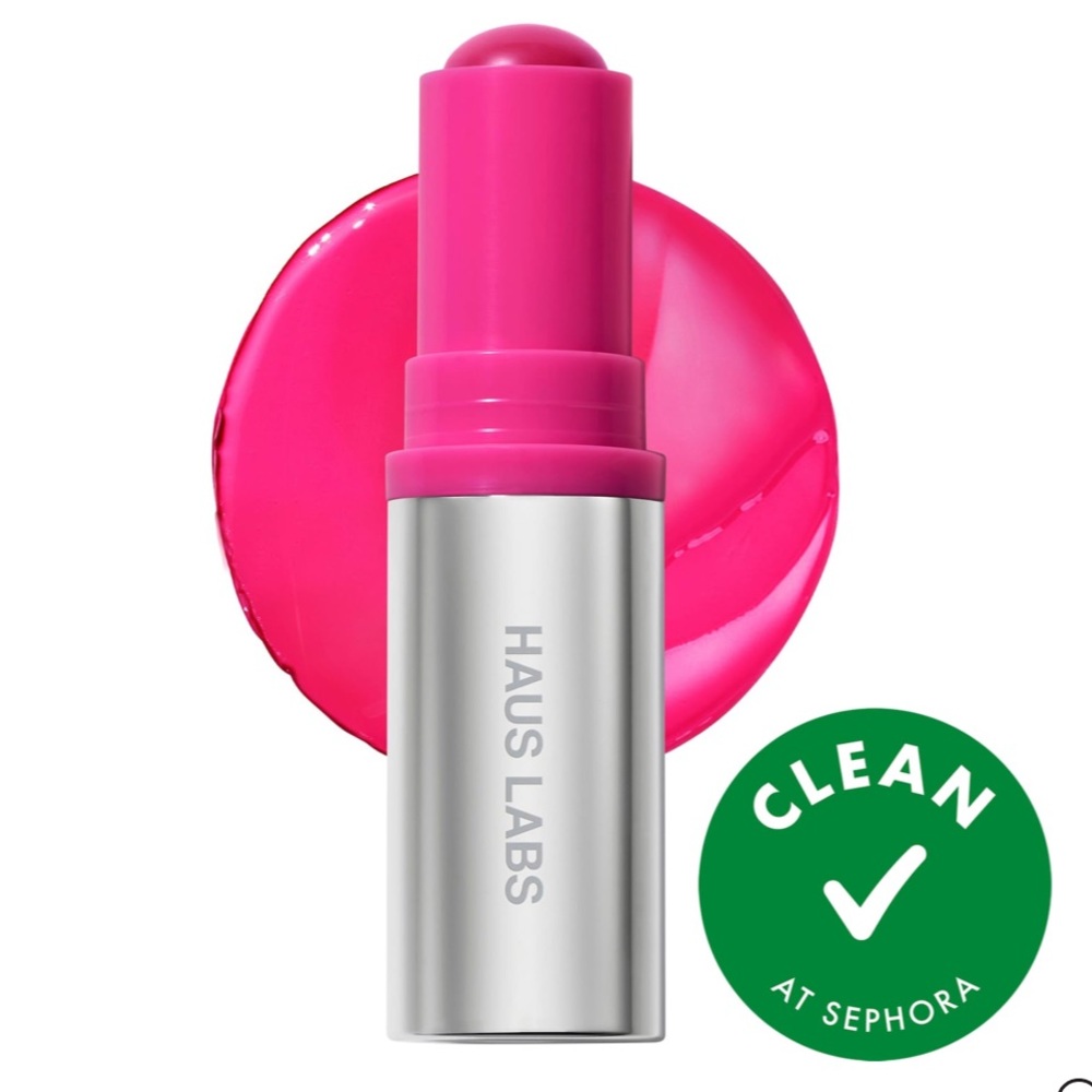 Haus Labs Color Fuse Longwear Hydrating Glassy Lip + Cheek Blush Balm Stick